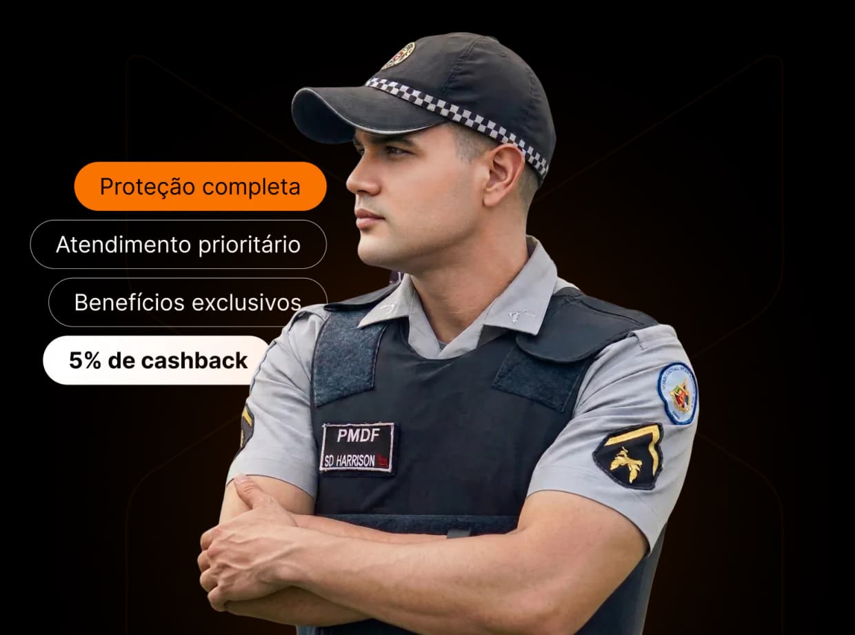 Policial militar atendido pela consultoria da Texas Seguros